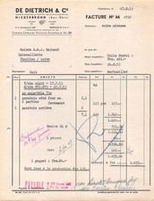1953 DE DIETRICH A NIEDERBRONN - M. MAINAUD A CHARLIEU