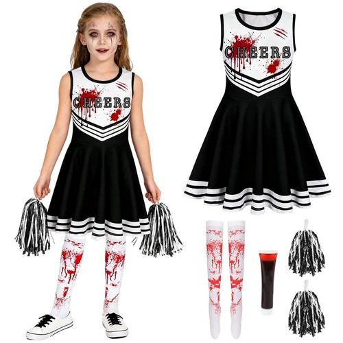 Pompom girl halloween costume - girl, halloween,