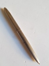 ANCIEN petit  STYLO de poche en Argent 900 a motif guilloché 13 Grammes 11 cm