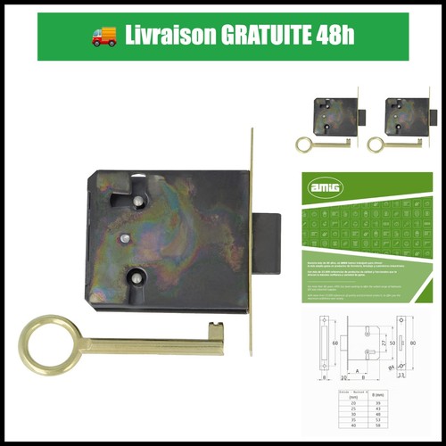 Serrure encastrer amig pour - serrure,
