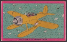 HERGE . PUZZLE CHEQUE TINTIN