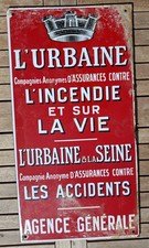 Plaque émaillée publicitaire