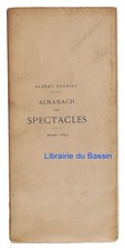 Almanach des Spectacles année
