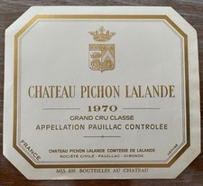étiquette château pichon - château,