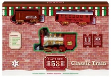 Ensemble De Train Musical 11 Pièces Fonctionnant Sur Piles Décoration De Noël