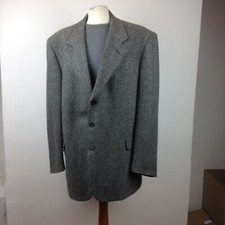 Veste Blazer Homme Fitecom Shetland Laine Gris T 54