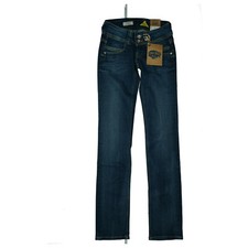 Pepe Jeans Venus Droit Pantalon Stretch Craquage Po Taille 32 XXS W24 L34 Foncé