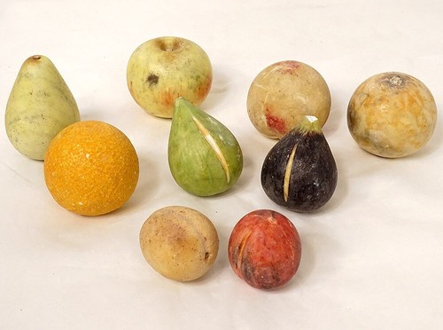 Ensemble fruits marbre - 9,