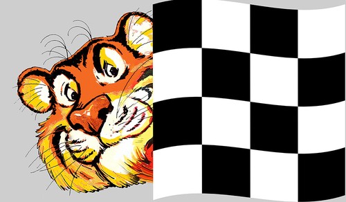 Esso tigre gauche - gauche, left