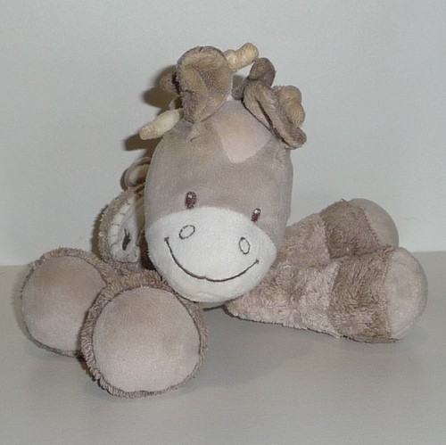 Doudou cheval nattou marron - nattou,