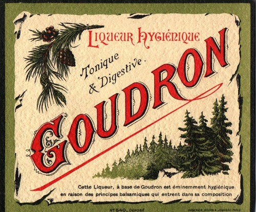 Ancienne etiquette goudron - ancienne,