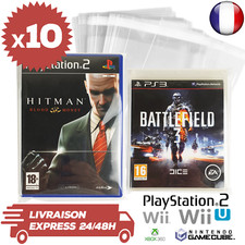 10 Protections Sachet Pochette Refermable Jeux PS2 PS3 PS4 PS5 Game Cube Wii