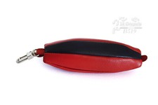 Porte-Clé Portefeuille Cuir Ballon De Rugby Fermoir Éclair Craft