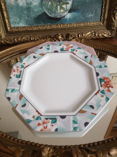Assiettes plates octogonal - 2,