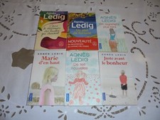 AGNES  LEDIG   ,  lot  de  6  livres de poche  , pocket