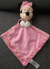 3160?Doudou Plat NICOTOY DISNEY Minnie Mouse rose Luminescent Lune DOUX