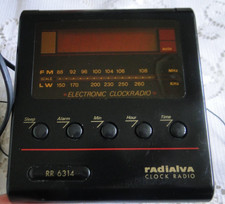 Radio réveil  RADIALVA noir