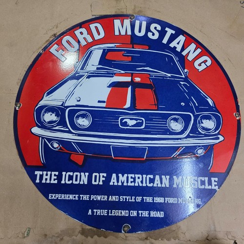 Ford mustang porcelaine - ford,