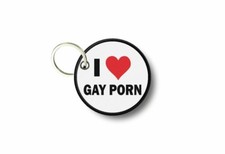 Porte cle cles clef brode patch ecusson biker i love gay porn