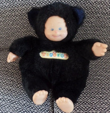 S12 / doudou peluche poupée déguisée chat noir NANIZOO BERCHET