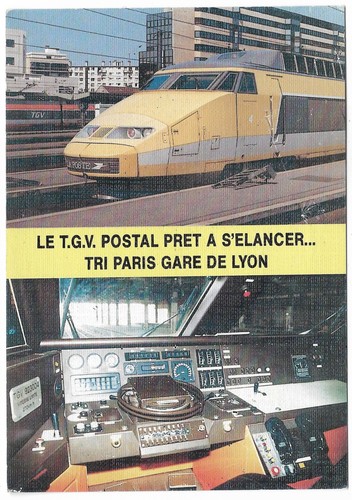Cpm vues tgv - 2, postal