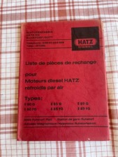 MANUEL NOTICE Moteurs diesel HATZ refroidis par air types E 80 85 89 G FG