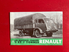 BROCHURE  RENAULT CAMIONS 5 ET 7 T 1950