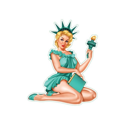 Sticker pin liberty lethal - sticker,