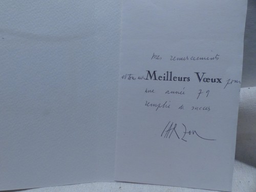 Autographe jean carzou sur - jean,
