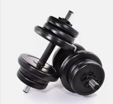 Lot d'haltères plaques de