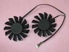 Pair Fans Cooler Fan For MSI GTX 570 460 R7950 R6790 R6850 PLD08010S12HH 75mm