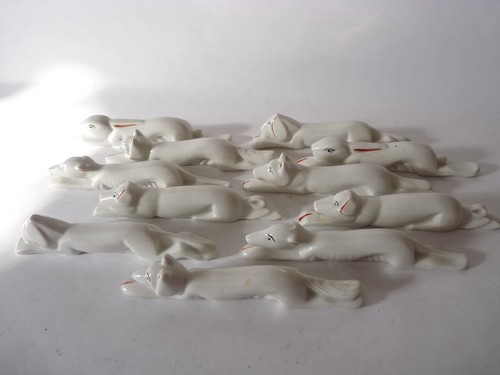 Porte couteaux porcelaine 12 - porcelaine, (