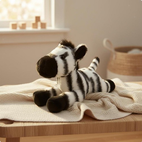 Peluche animal zoo couché - zoo,
