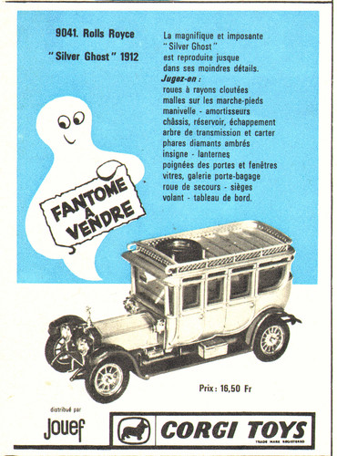 Pub vehicule miniature corgi - pub,