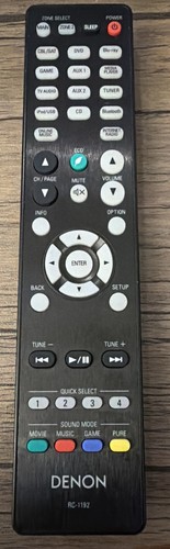 Denon 1192 remote control - rc-1192,
