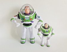 Buzz L’Éclair Lansay Parlant FR 30 cm + Buzz Mattel 18 cm Articulé Toy Story LOT