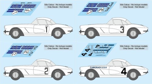 Décals corvette mans - le,