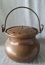 Gros Pot Pique Fleurs En Cuivre Ø 20 cm Hauteur 16 cm Sans La Hanse En Fer 