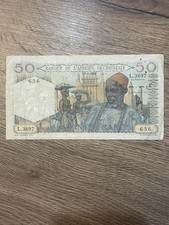 Ancien billet 50 Francs  Afrique Occidentale 1950