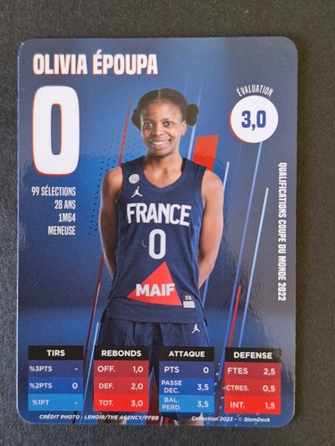 Olivia epoupa carte slam - epoupa,