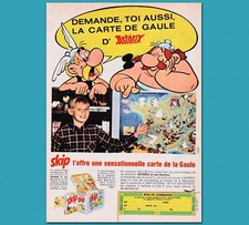 Skip, « La carte de la Gaulle d’Astérix » pub Tintin n° 939 du 20/10/1966