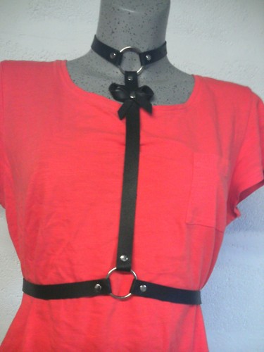 Harnais cuir bdsm soumission - bdsm,