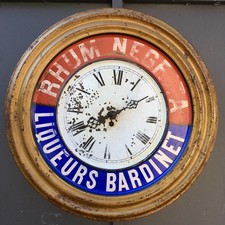 RARE HORLOGE RHUM NEGRITA / Liqueurs Bardinet de Bistrot - publicité bistrot