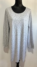 chemise de nuit gris motif