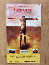 BERNARD LAVILLIERS. BILLET DE CONCERT. TOURNÉE 1995