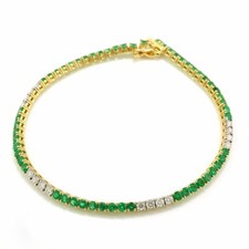Bracelet De Tennis En Or Jaune