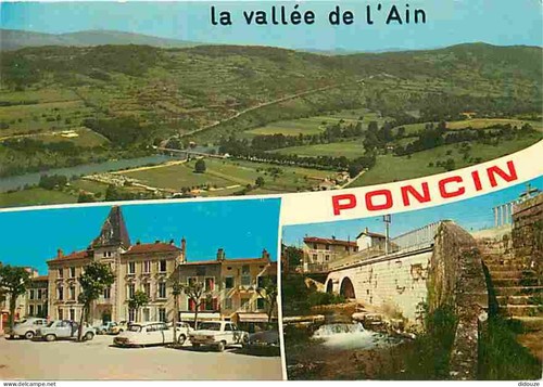 Carte postale poncin - carte,