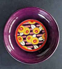 Coupelle en émaux de Longwy, style Art Déco, 1920-1930, diamètre 13,5 cm