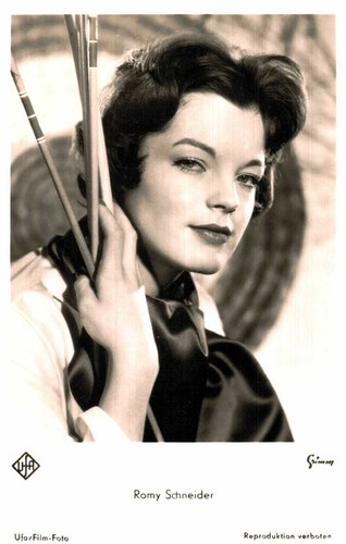 Romy schneider carte postale - carte,