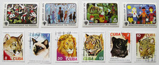 LOT OF 10 VINTAGE STAMPS  WILD